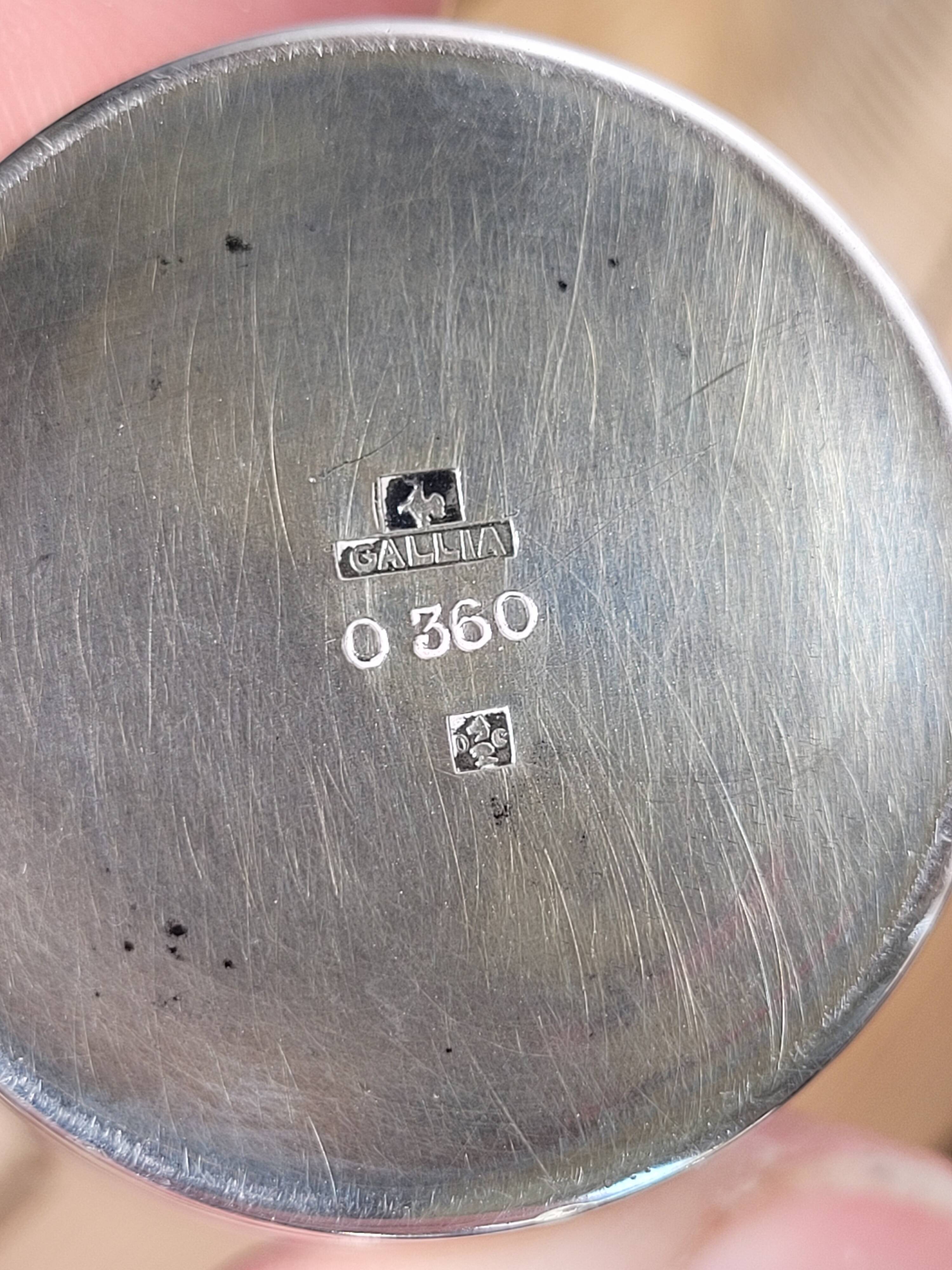 Cocktail shaker Undulations Christofle Gallia 1935 by Luc Lanel