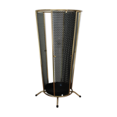 Perforated metal and brass umbrella holder