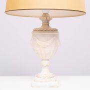 pair Classical Greek Alabaster Table lamps 1950s Italy