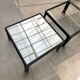 Mid-century vintage coffee table in glass by Peter Ghyczy for Horn Collection, 1960s, set of 2.