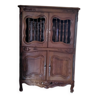 Solid walnut TV cabinet