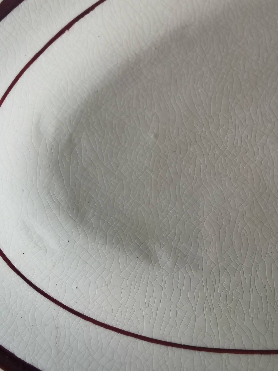 Vintage Moulin des Loups red bowl