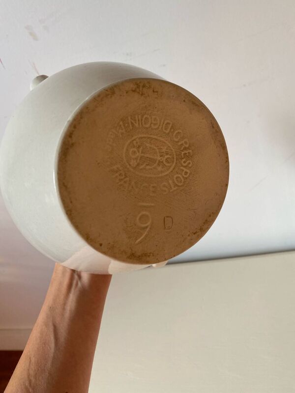 Théière en faïence ancienne Digoin