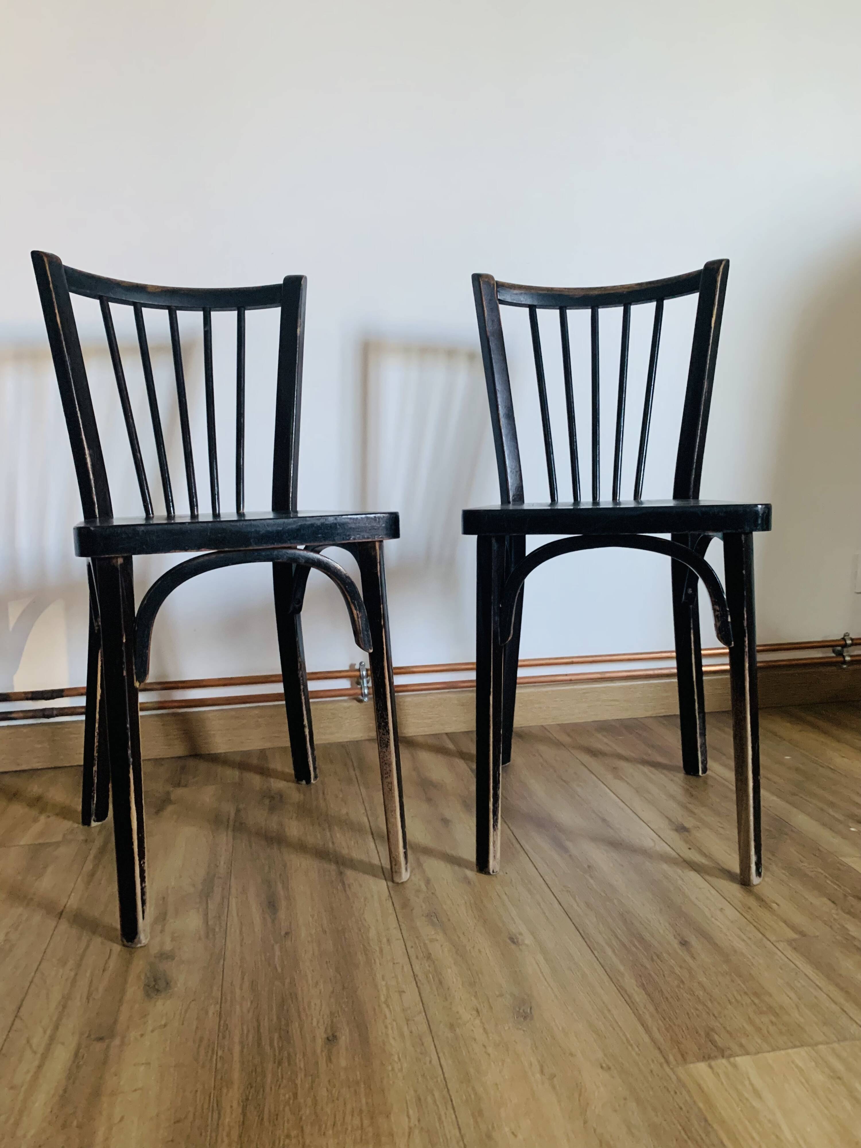 Pair of Baumann chairs model 153