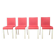 Model .03 stackable chairs by Maarten van Severen for Vitra, Switzerland, 2011, set of 4