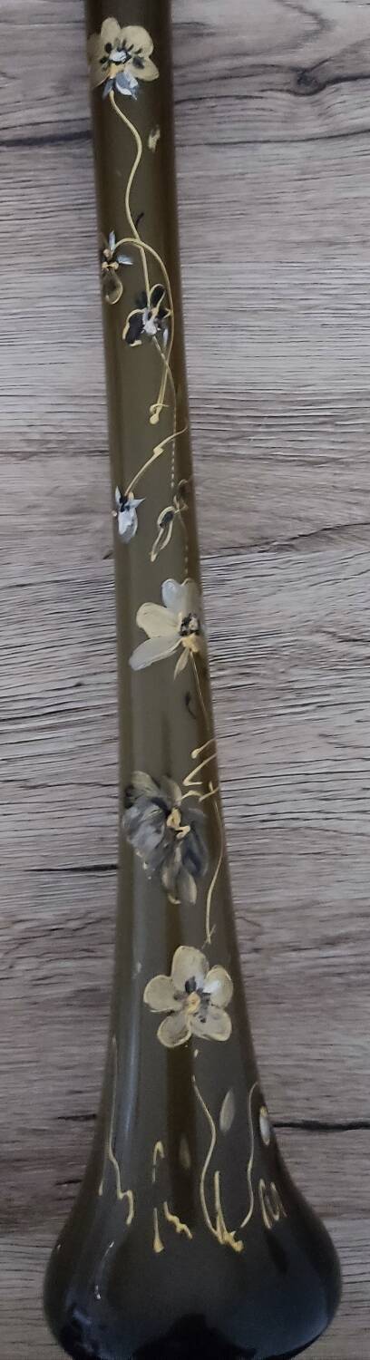 Large 50 cm high single-flower vase signed Arion