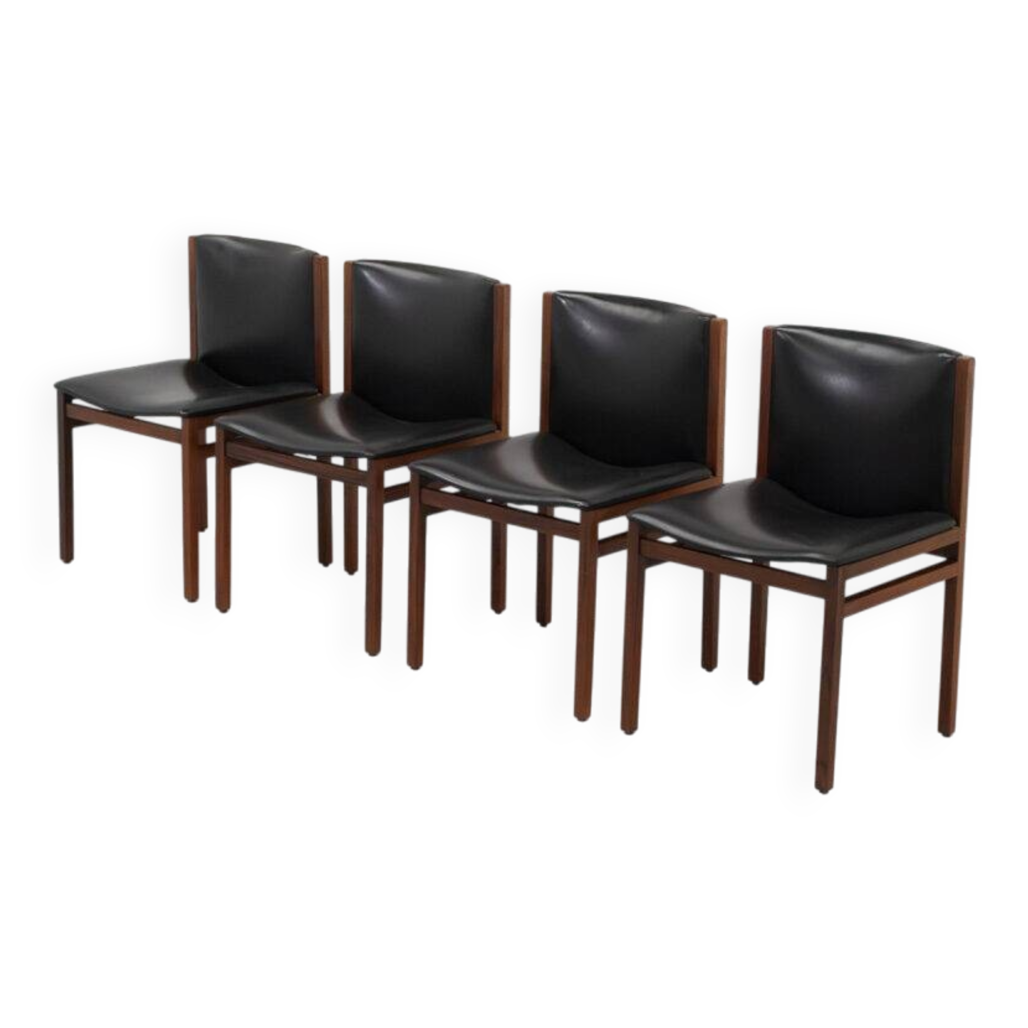 Italian Dining chair set by Tito Agnoli