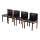 Italian Dining chair set by Tito Agnoli