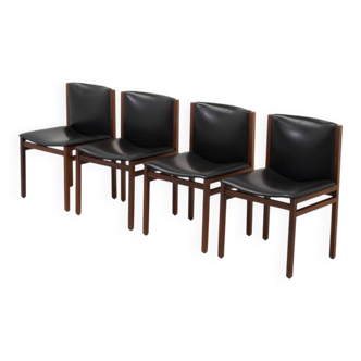 Ensemble de chaises de salle à manger italiennes par Tito Agnoli