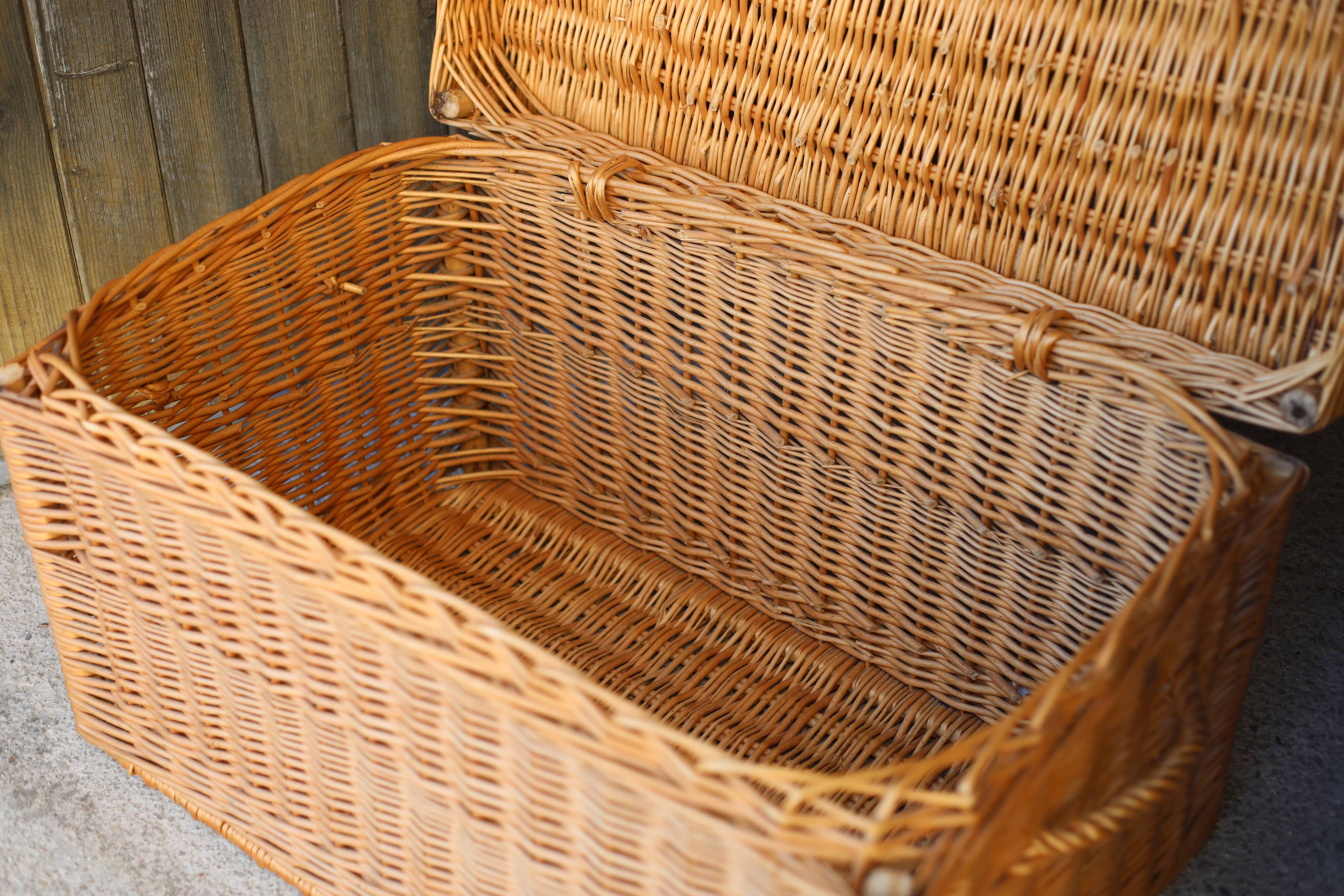 Large wicker trunk