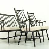 Model Grandessa armchairs and matching sofa by Lena Larsson for Pastoe & Nesto, 1959, Set of 3