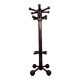 Art Deco style coat rack in stained oak around 1940