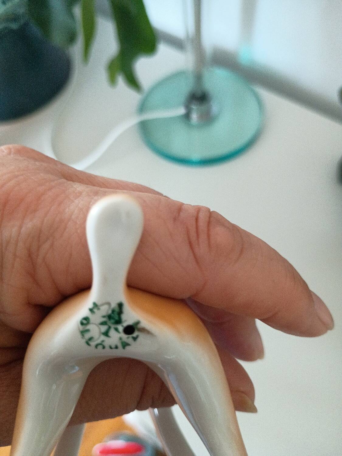 Hollohaza porcelain dog, 1970s