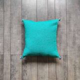Coussin marocain vert en coton