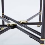 Maison Jansen table à manger Royal extensible laque noire 1960