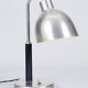 Art Deco Table Lamp in Nickel-Plated Steel and Oak, Czech, 1920s