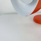 Vintage 70s orange spotlight wall light, space age