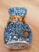 Blue and brown lava vase 1950s-60s