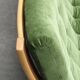 Danish Freestanding Teak Sofa in Green Corduroy, 1970s