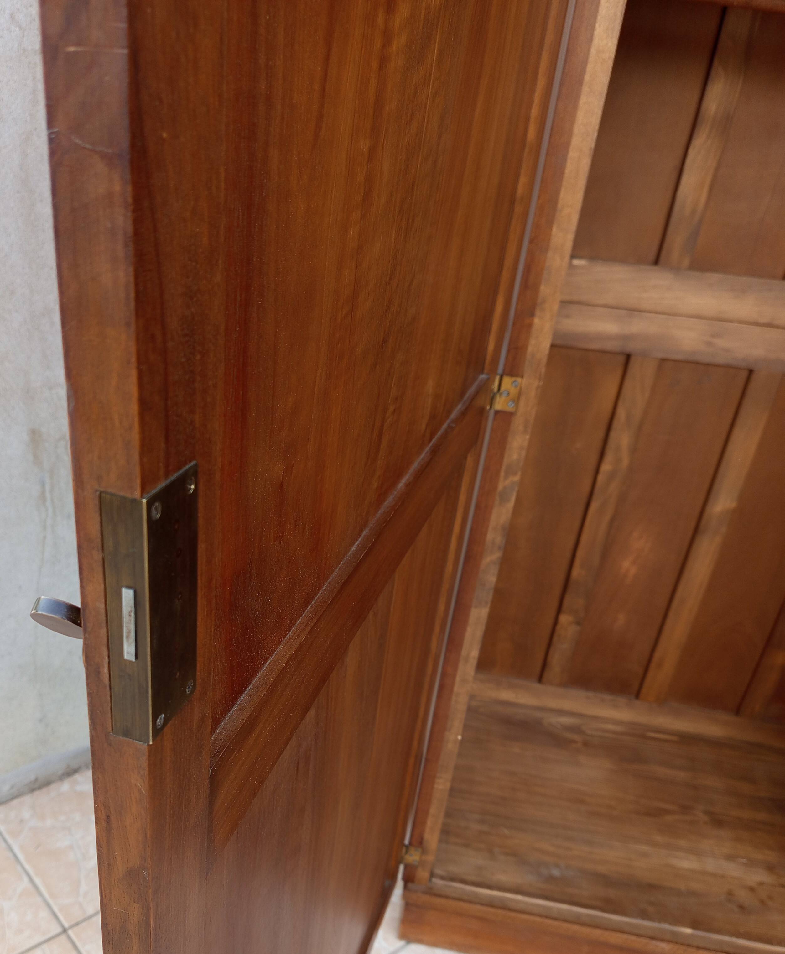Art Deco Wardrobe in Walnut and Burl Walnut