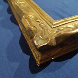 Montparnasse frame gilded carved wood foliage 22 cm x 21 cm