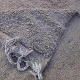 United gray carpet Beni Ouarain woollen Moroccan Berber 288 x 195 cm