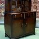 1930s English Art Deco oak buffet