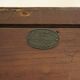Antique Sheraton style commode by F. Thomas in hardwood and satinwood.