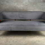 Scandinavian sofa teak and fabric