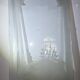 Art Deco engraved glass door panel