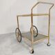Brass faux bamboo drinks  trolley, 1970s