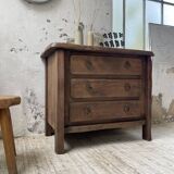 Solid elm aranjou chest of drawers