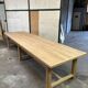 Solid oak farmhouse table