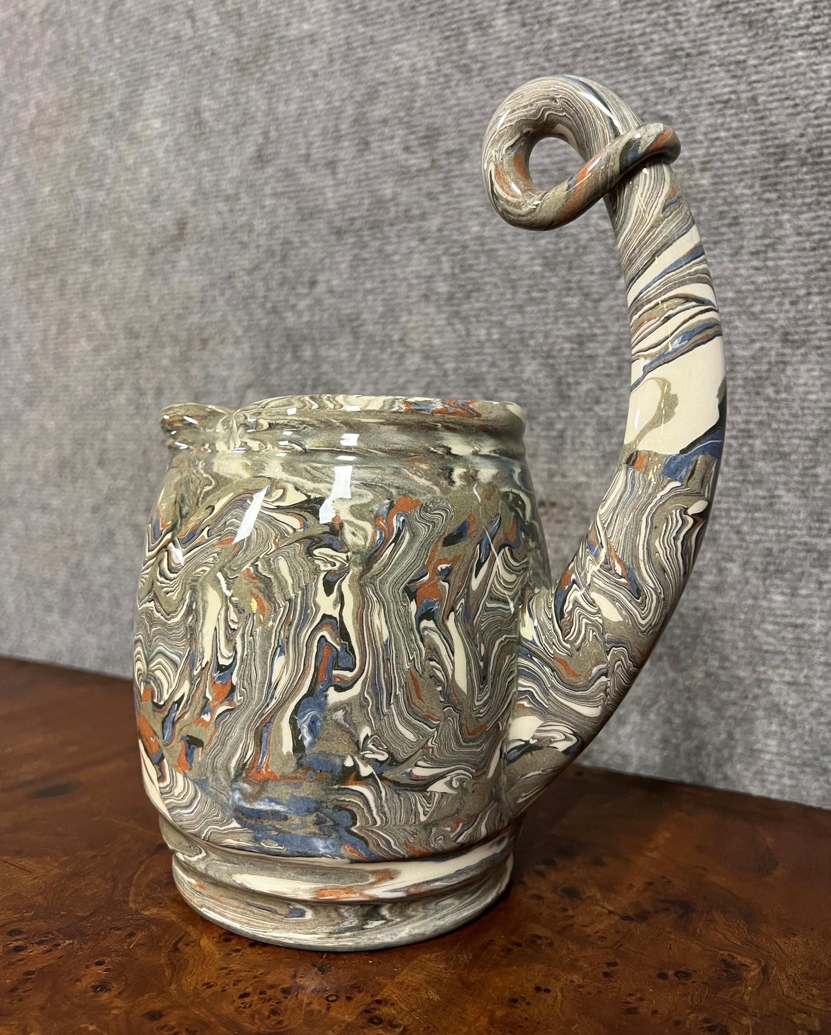 Vintage shaped piece in roanne earthenware
