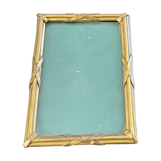 Small old brass frame nineteenth century
