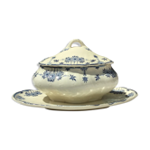 Sauceboat Terre de Fer Gien Copenhagen navy blue