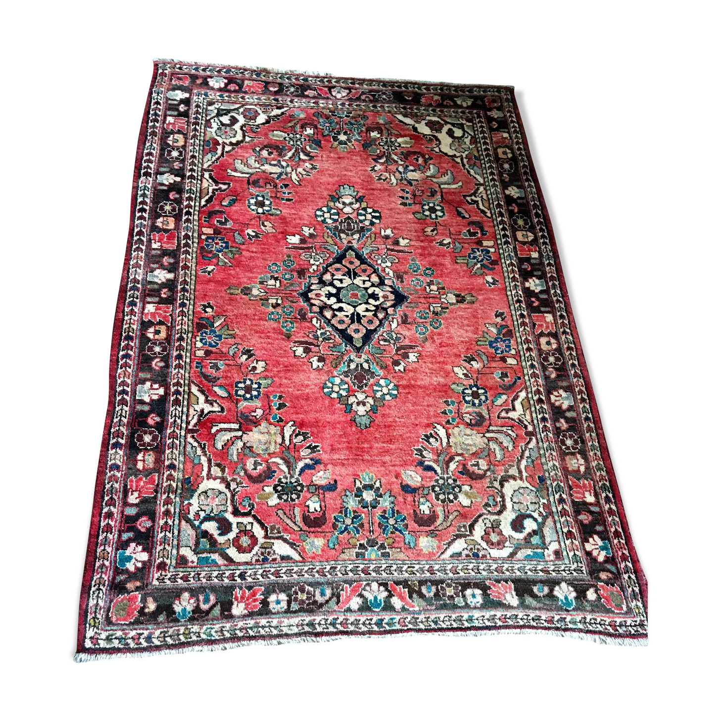 Azari Persian rug 100% wool origin Iran hand-tied 197 X 134cm