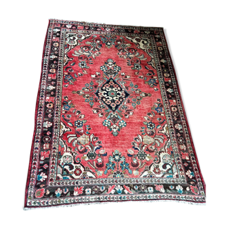 Tapis persan Azari noué à la main 100% laine origine Iran 197cm X 134cm
