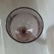 Large stemmed glass with bubble glass