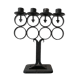 Antique cast iron swedish four arm candlestick