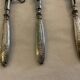 12 rib sleeves. Solid silver-filled handles. France