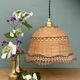 Vintage pendant light in natural materials