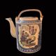Porcelain teapot with Japanese decor