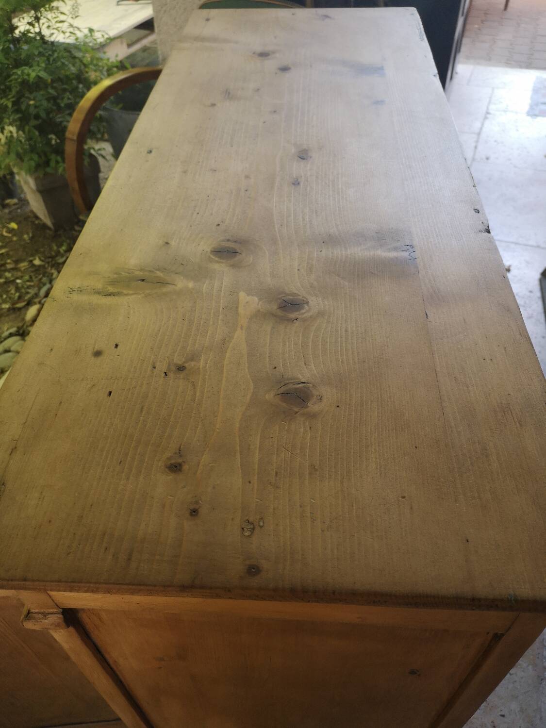 Old pine sideboard