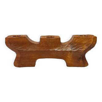 Bougeoir Anthroposophique réversible en citronnier, école de Dornach
