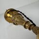 Vintage brass and opaline table lamp