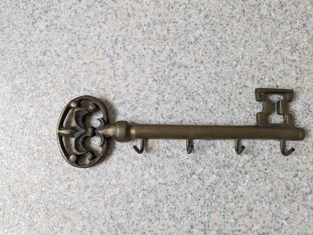 Brass keychain