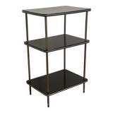 Table d'appoint en laiton et mélaminé, années 50's