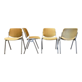Suite of 4 chairs by Giancarlo Piretti