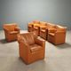 Vintage B&B armchairs Laurianetta design by Afra and Tobia Scarpa from the 1980s.